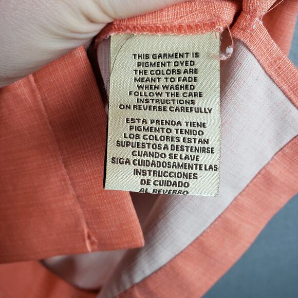 Jamaica Jaxx Size XL Orange Silk Aloha Shirt Orange Island Style Hawaiian Beach - Picture 10 of 13